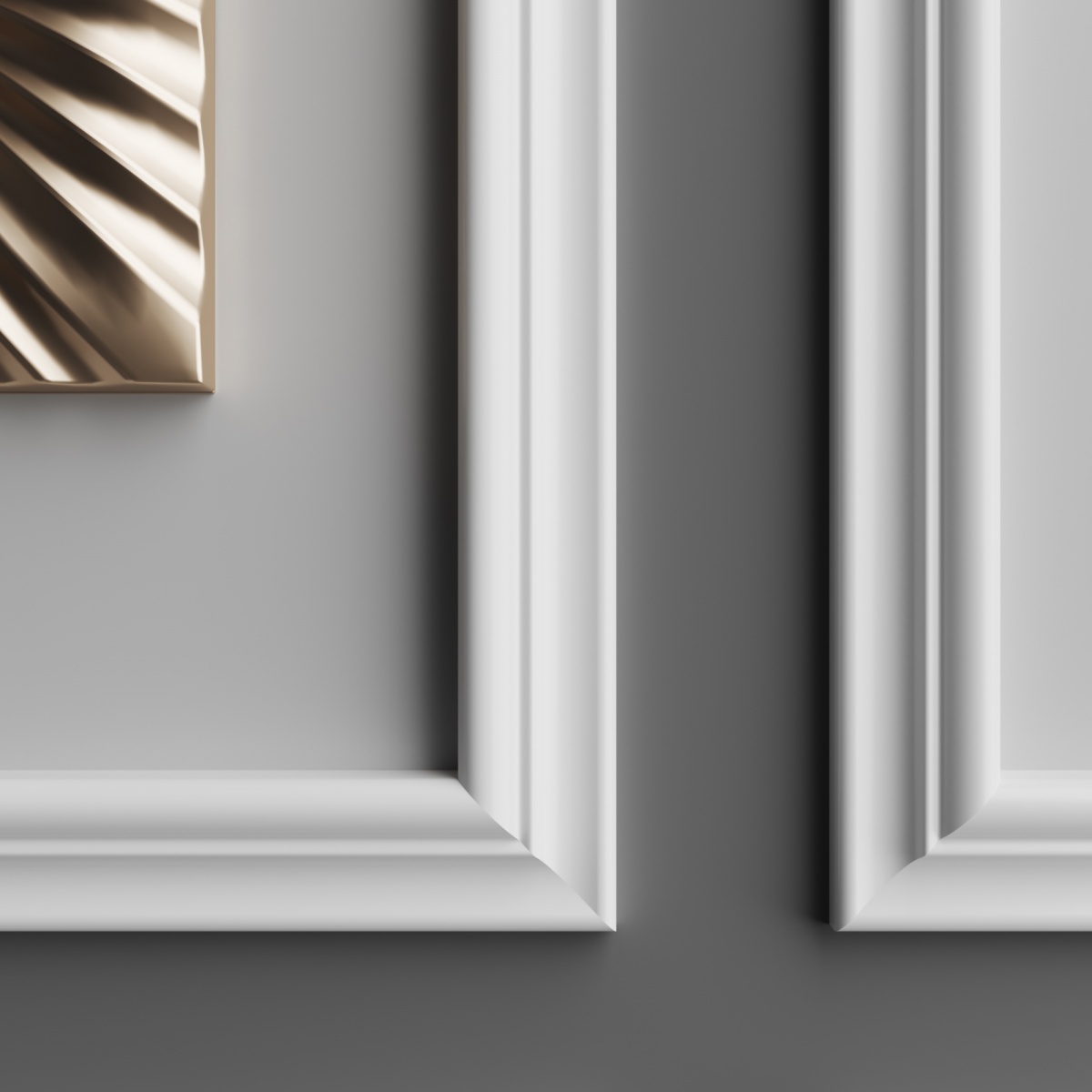 Молдинг ЛДФ под покраску Ultrawood U 020 i 2000×20×10 фото в интерьере