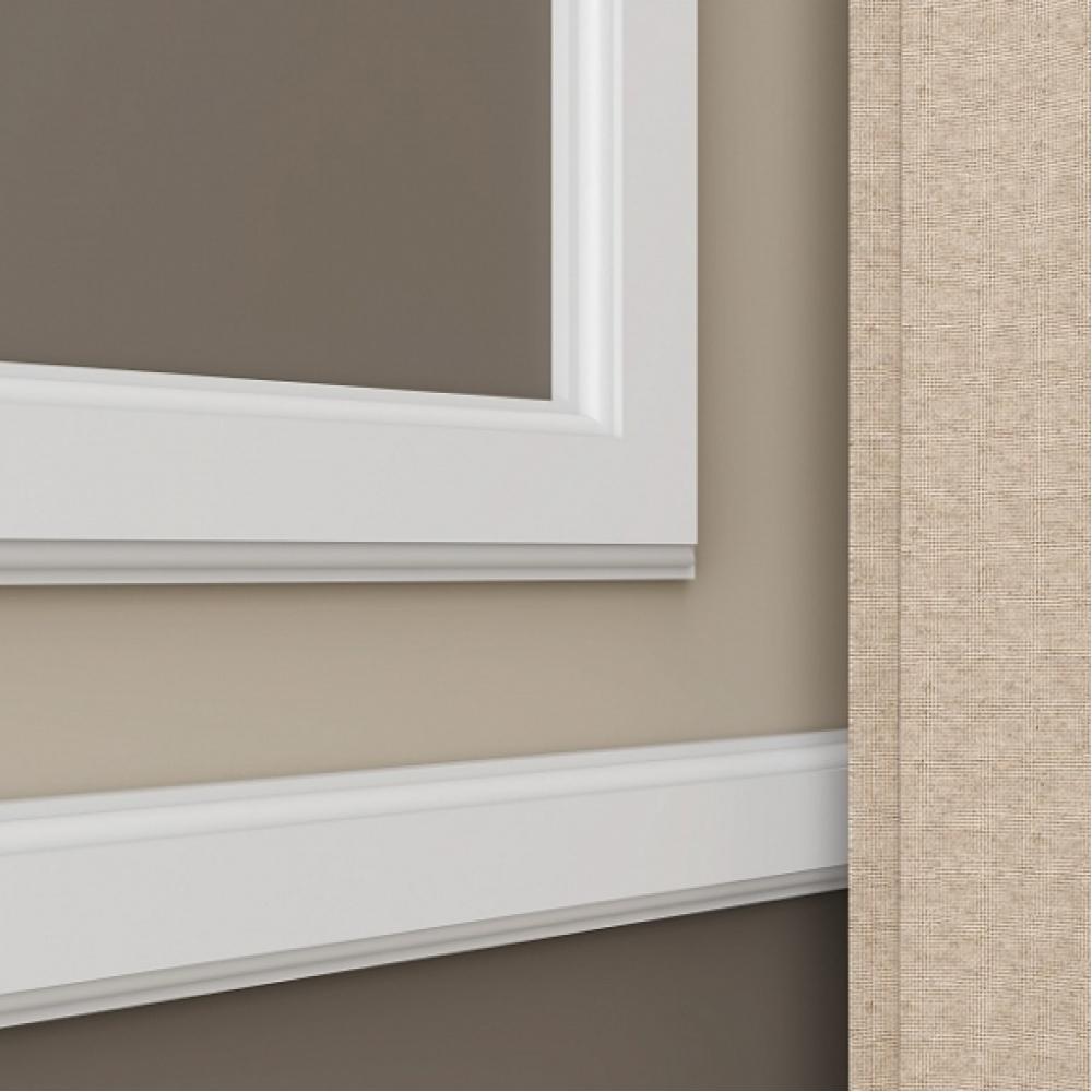 Молдинг ЛДФ под покраску Ultrawood U 007 2440×38×14 фото в интерьере