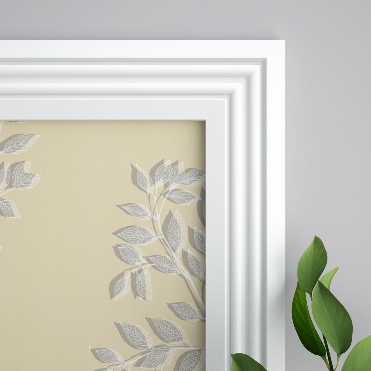 Молдинг ЛДФ под покраску Ultrawood U 011 2200×31×9 фото в интерьере