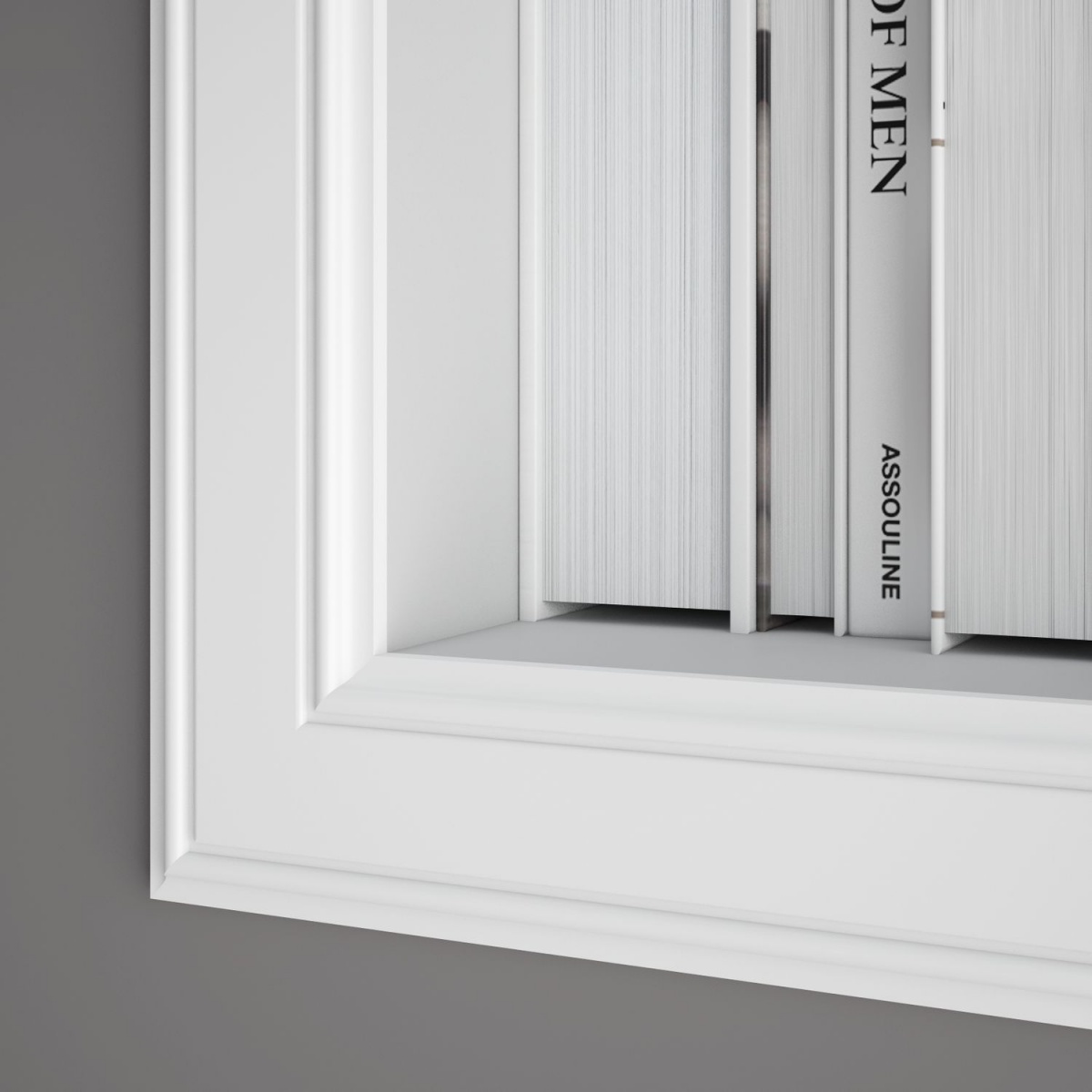 Молдинг ЛДФ под покраску Ultrawood U 031 2440×47×9 фото в интерьере