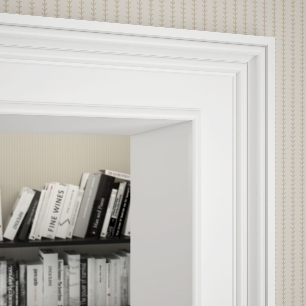 Молдинг под покраску Ultrawood N 8185 i 2000×89×25 фото в интерьере