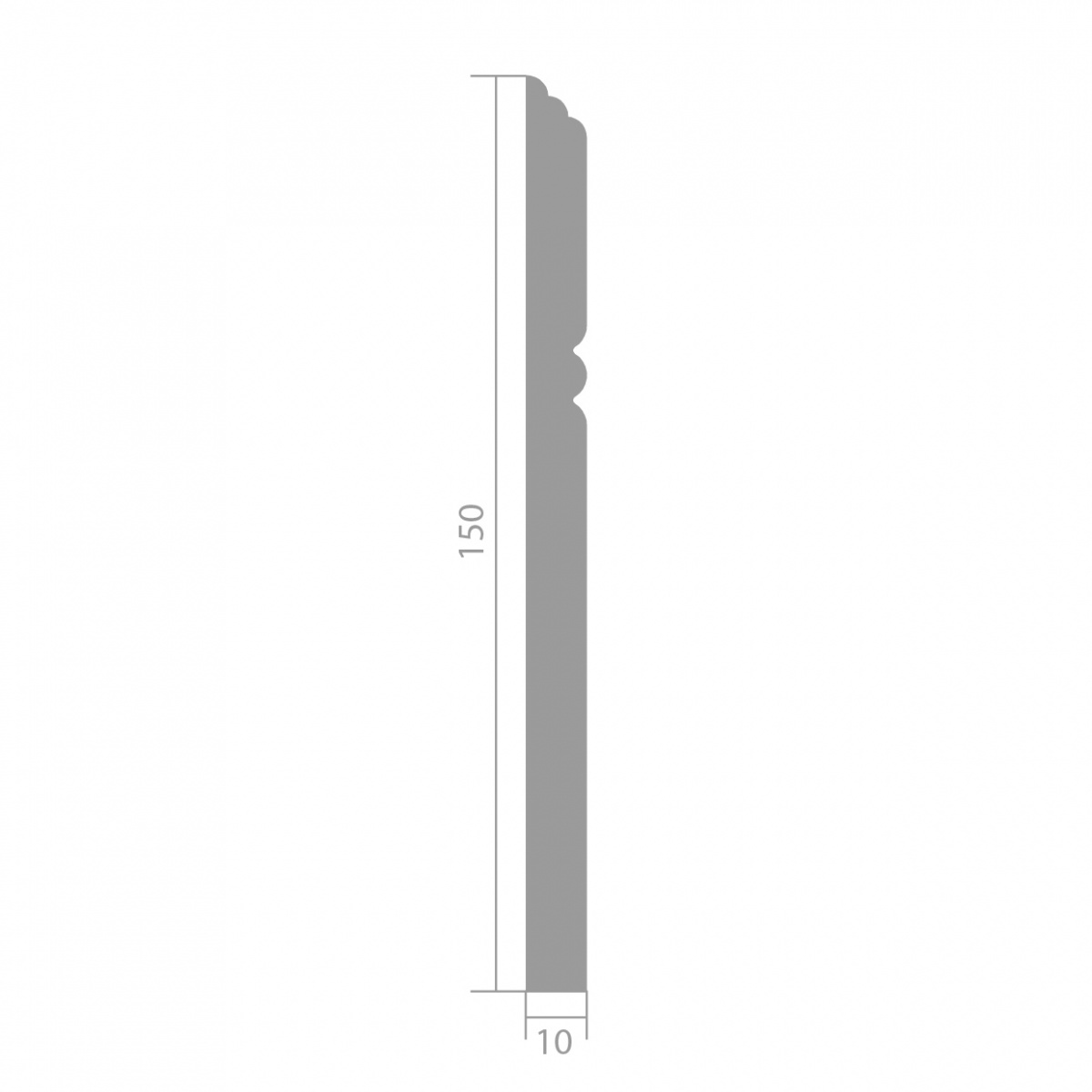 Плинтус под покраску Ultrawood Base 5381 i 2000×150×10