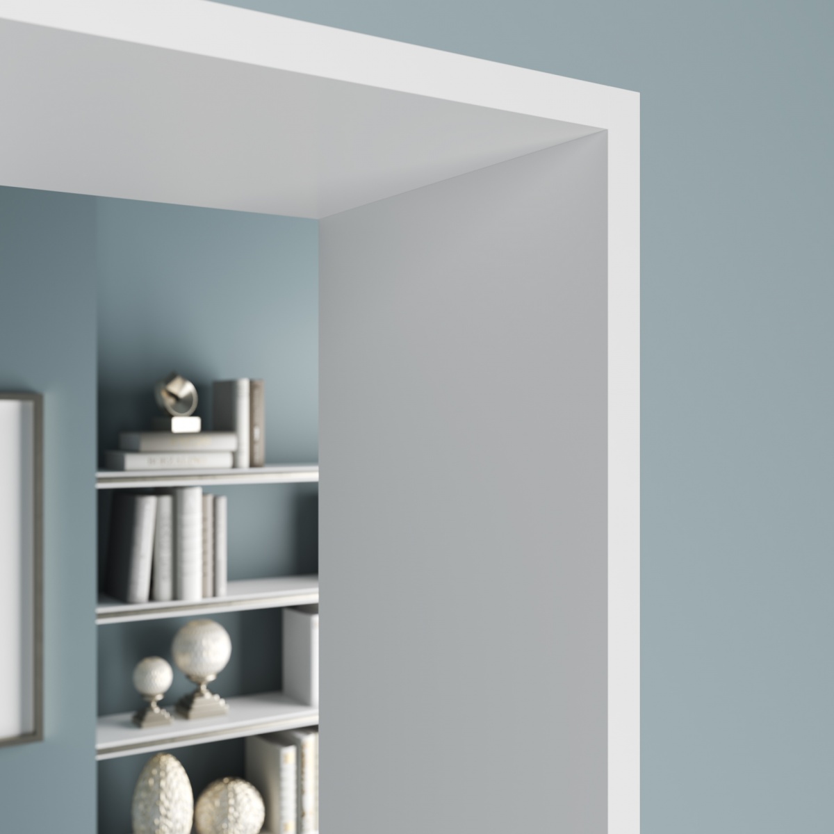 Молдинг ЛДФ под покраску Ultrawood BO 1712 2440×170×12 фото в интерьере