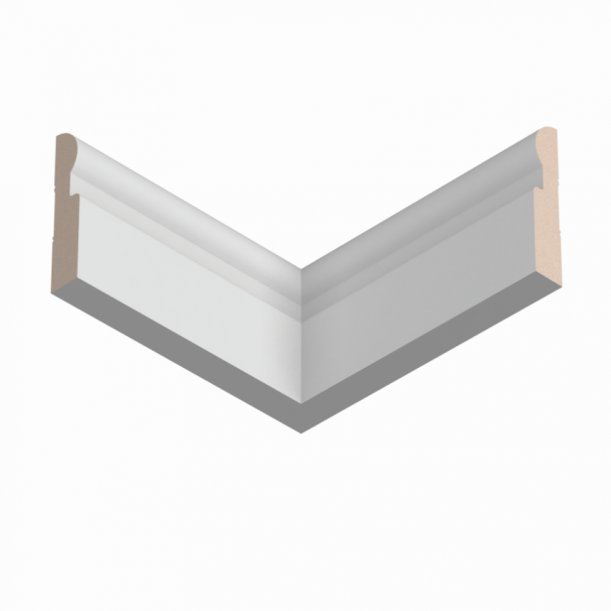 Плинтус под покраску Ultrawood Base 010 2440×127×25