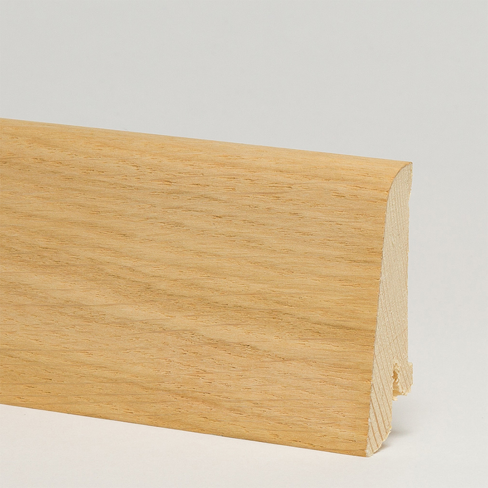 Плинтус деревянный Pedross Дуб без покрытия 2500×58×20