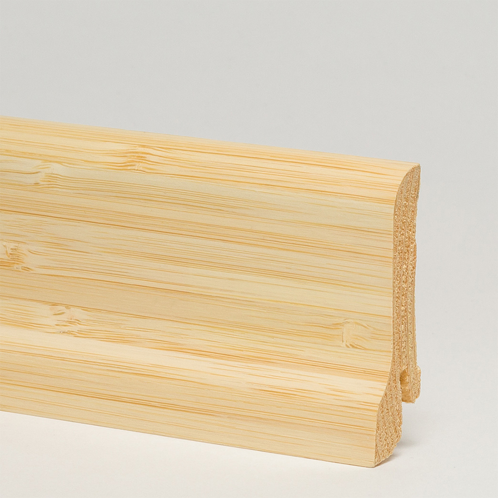 Плинтус деревянный Pedross бамбук светлый 2500×60×22