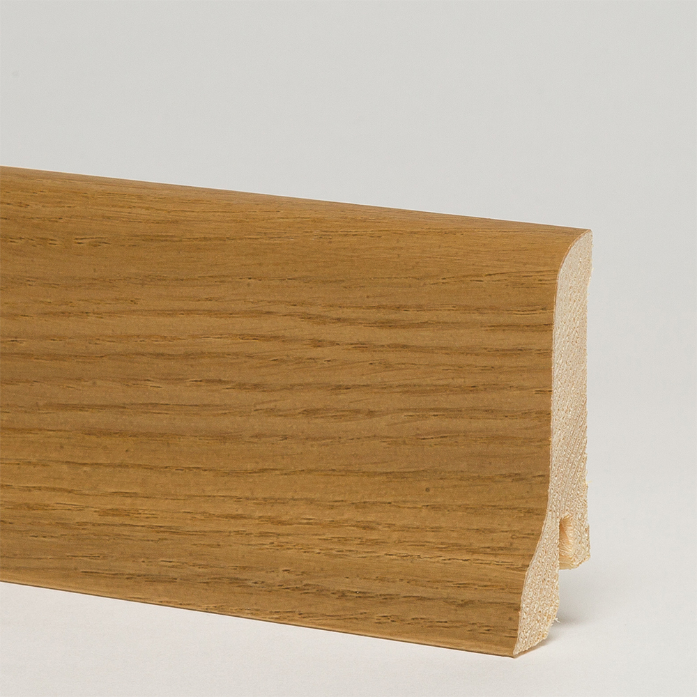 Плинтус деревянный Pedross дуб Дым 2500×60×22