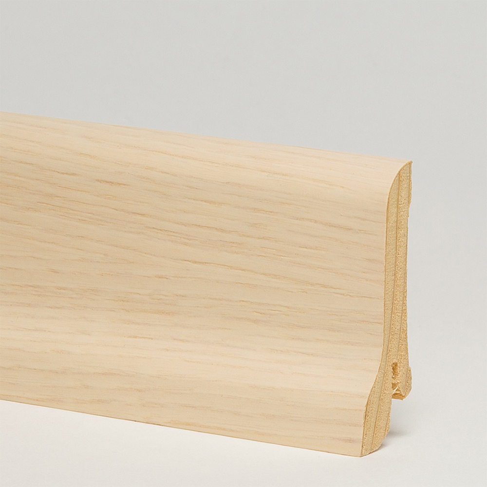 Плинтус деревянный Pedross ясень беленый 2500×60×22