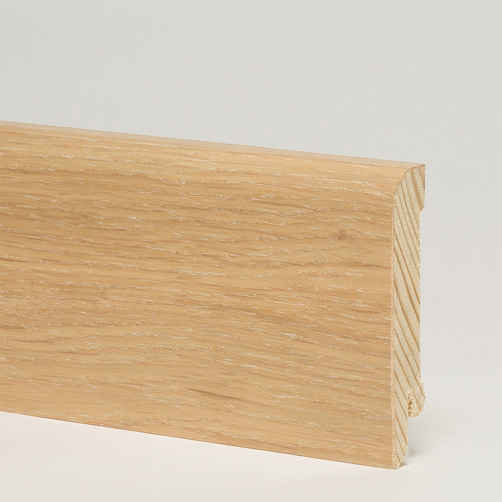 Плинтус деревянный Pedross дуб Латте 2500×70×15