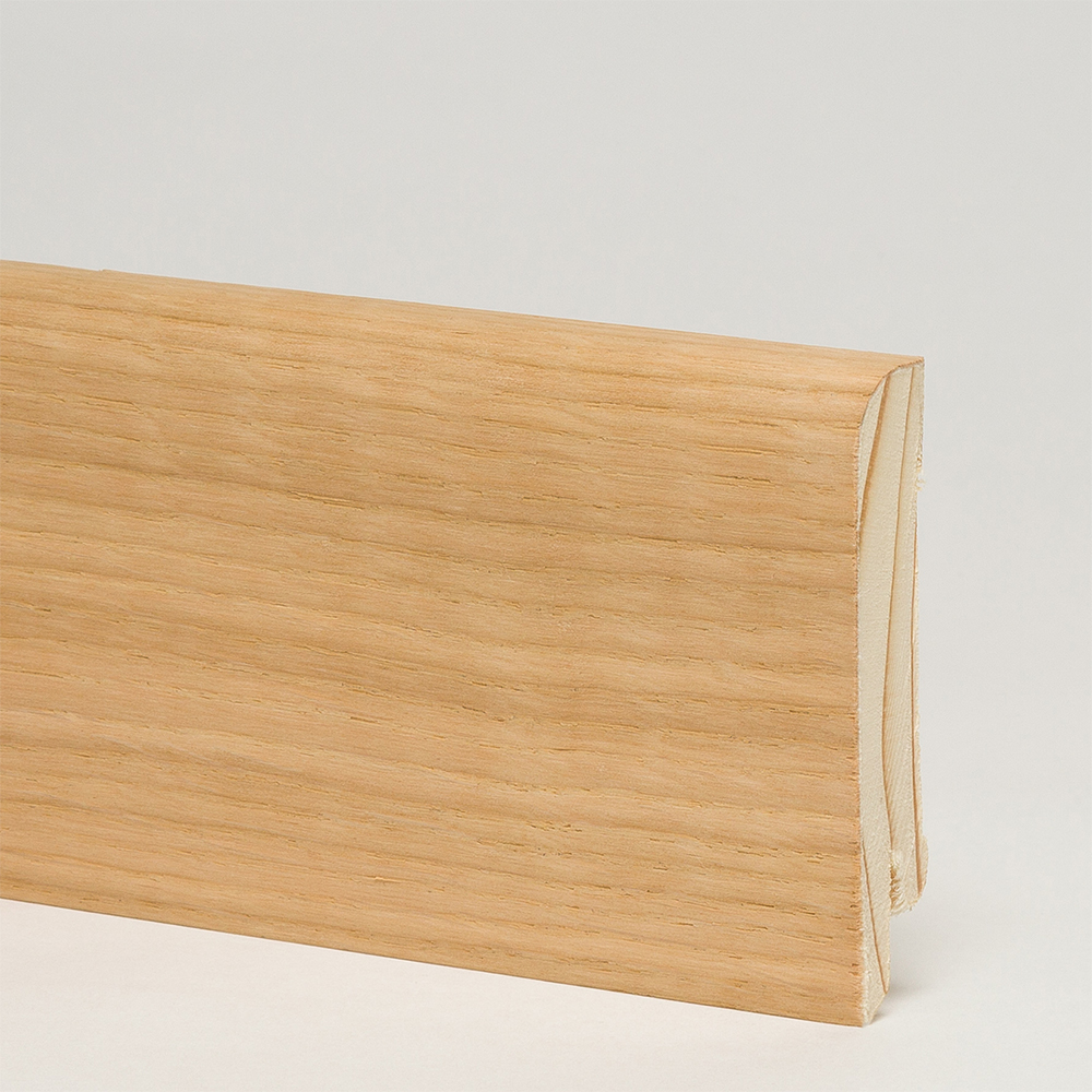 Плинтус деревянный Pedross Дуб без покрытия 2500×70×15