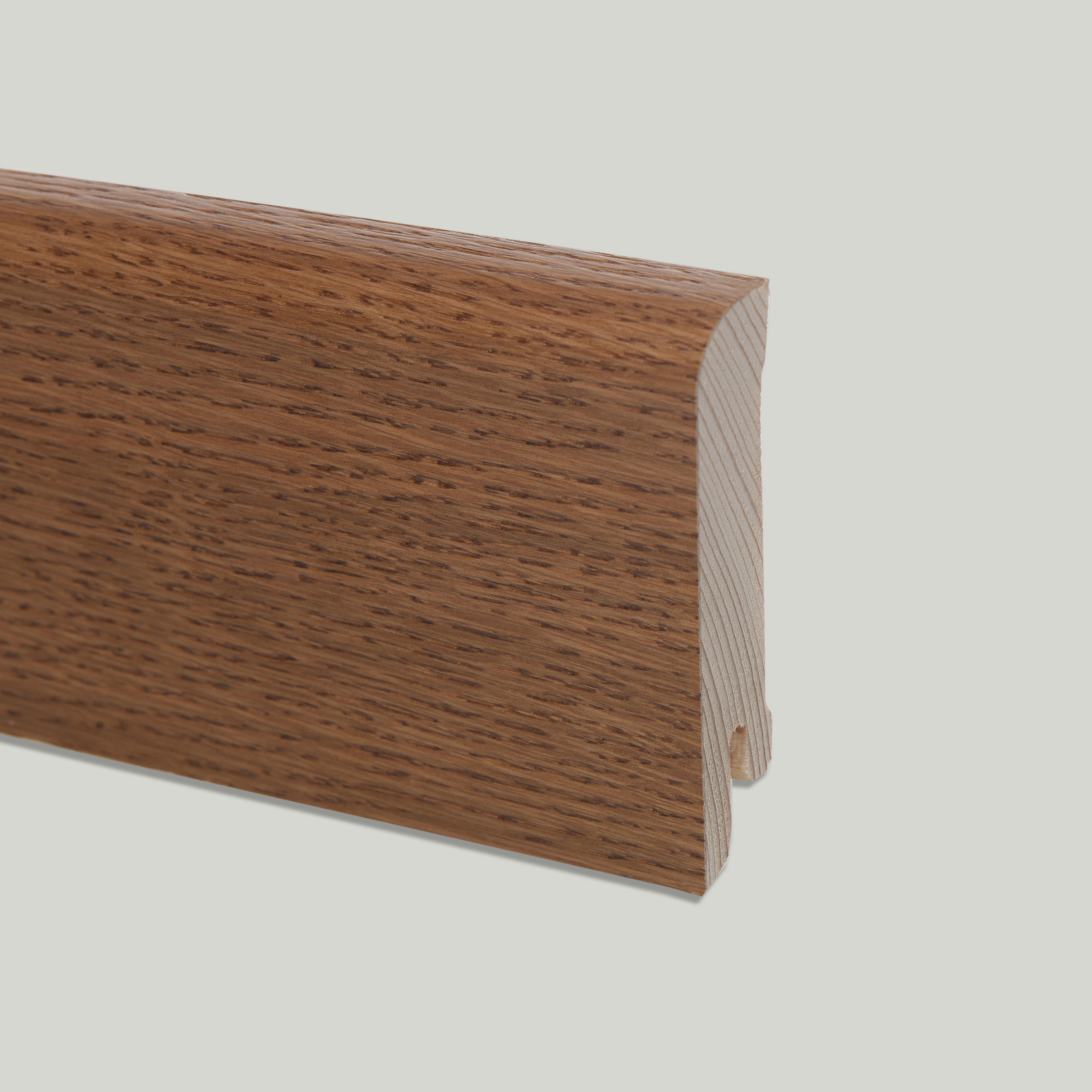 Плинтус деревянный Pedross дуб Карри 2500×80×18