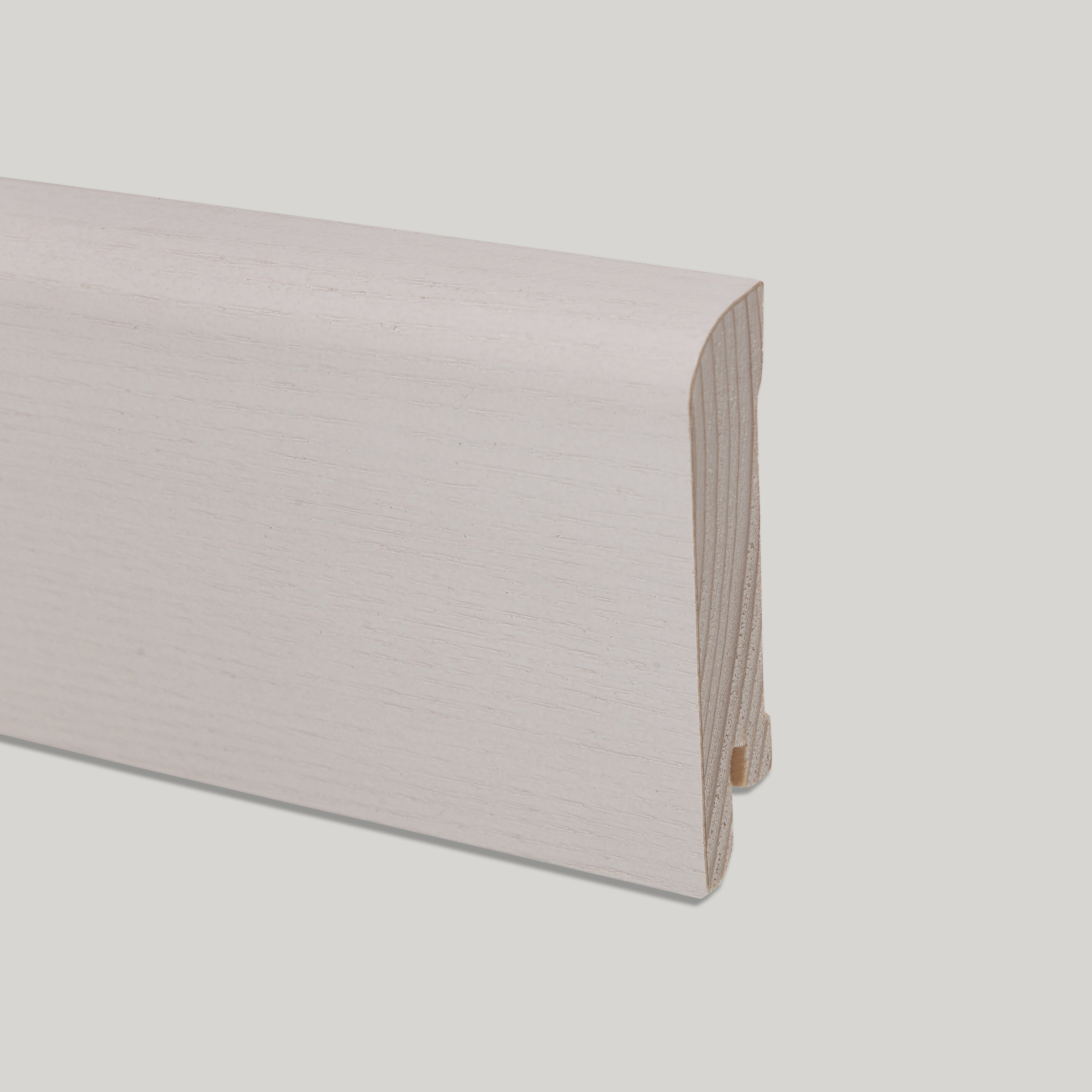 Плинтус деревянный Pedross ясень белый 2500×70×15