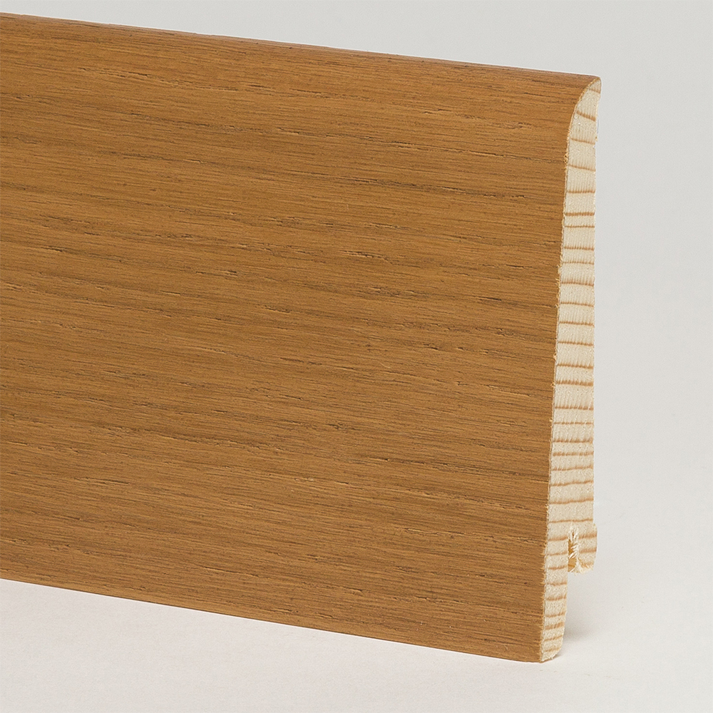 Плинтус деревянный Pedross дуб Коньяк 2500×80×16