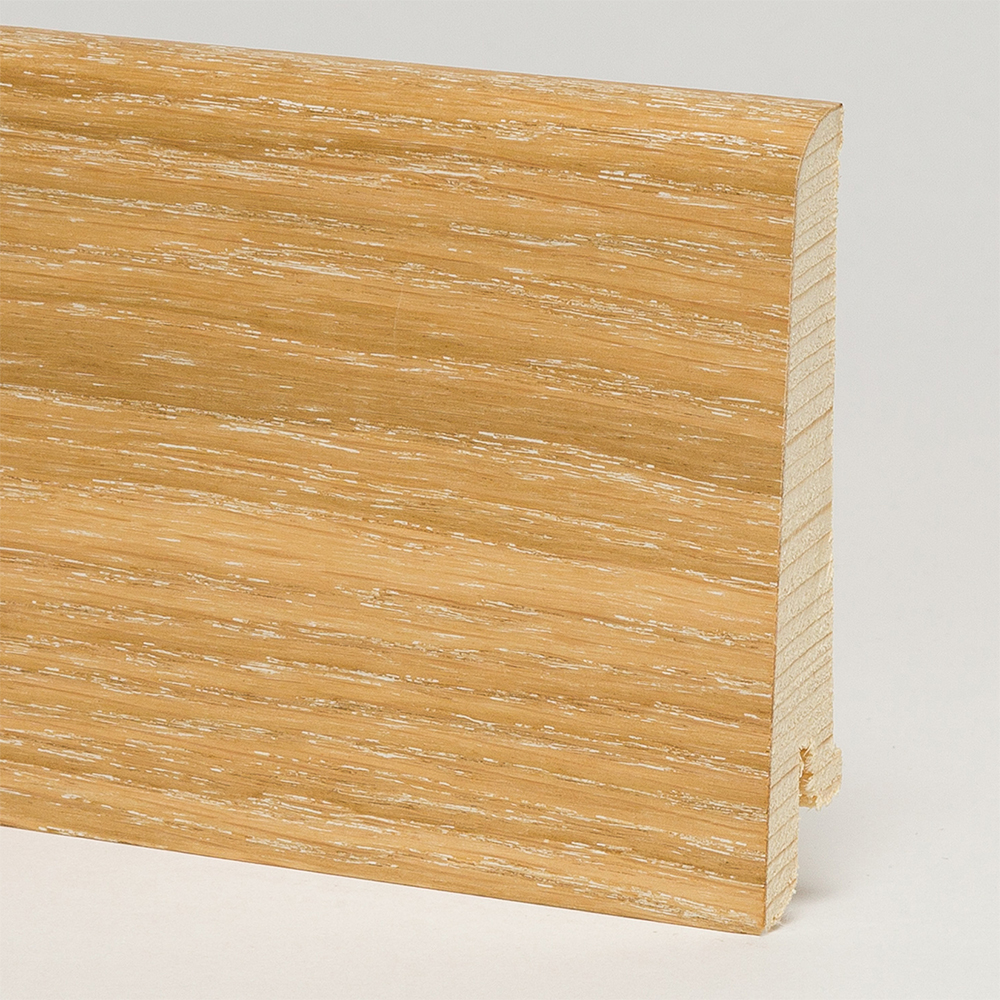 Плинтус деревянный Pedross дуб затертый 2500×80×16