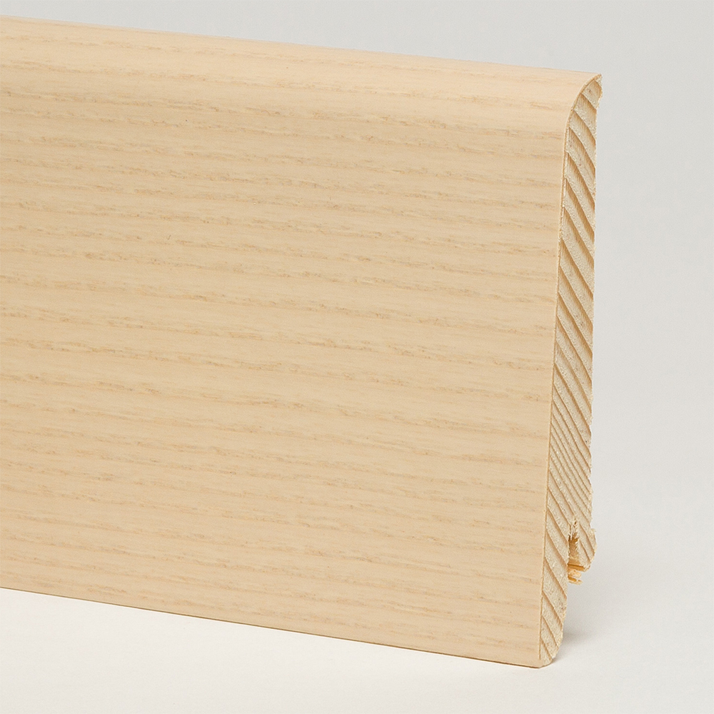 Плинтус деревянный Pedross ясень беленый 2500×80×16