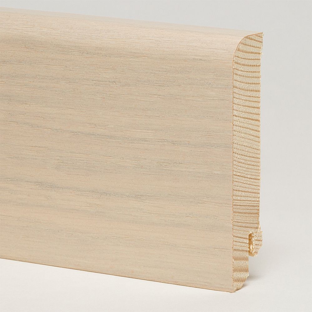 Плинтус деревянный Pedross дуб Арктика 2500×80×18