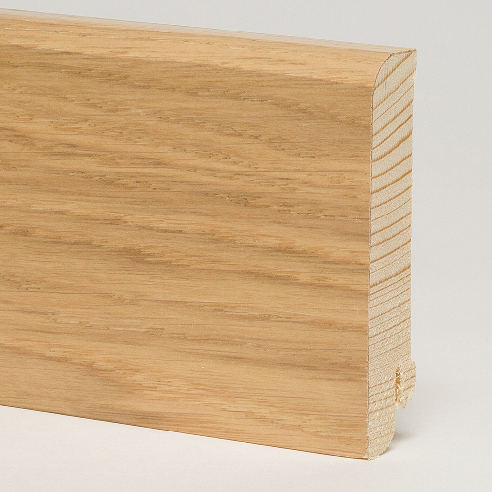 Плинтус деревянный Pedross дуб беленый 2500×80×18