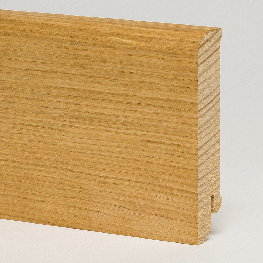 Плинтус деревянный Pedross дуб под маслом 2500×80×18