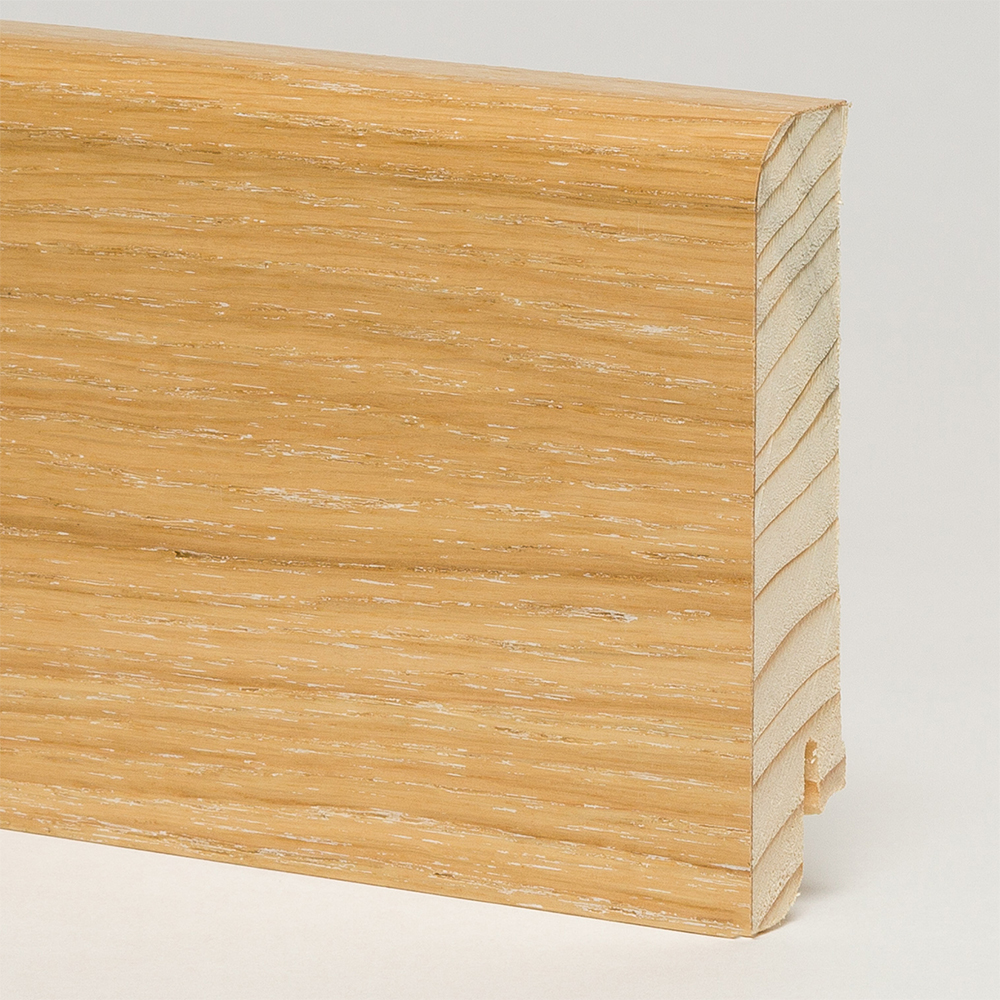 Плинтус деревянный Pedross дуб затертый 2500×80×18