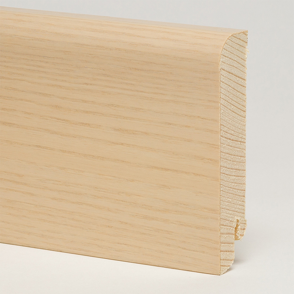 Плинтус деревянный Pedross ясень беленый 2500×80×18