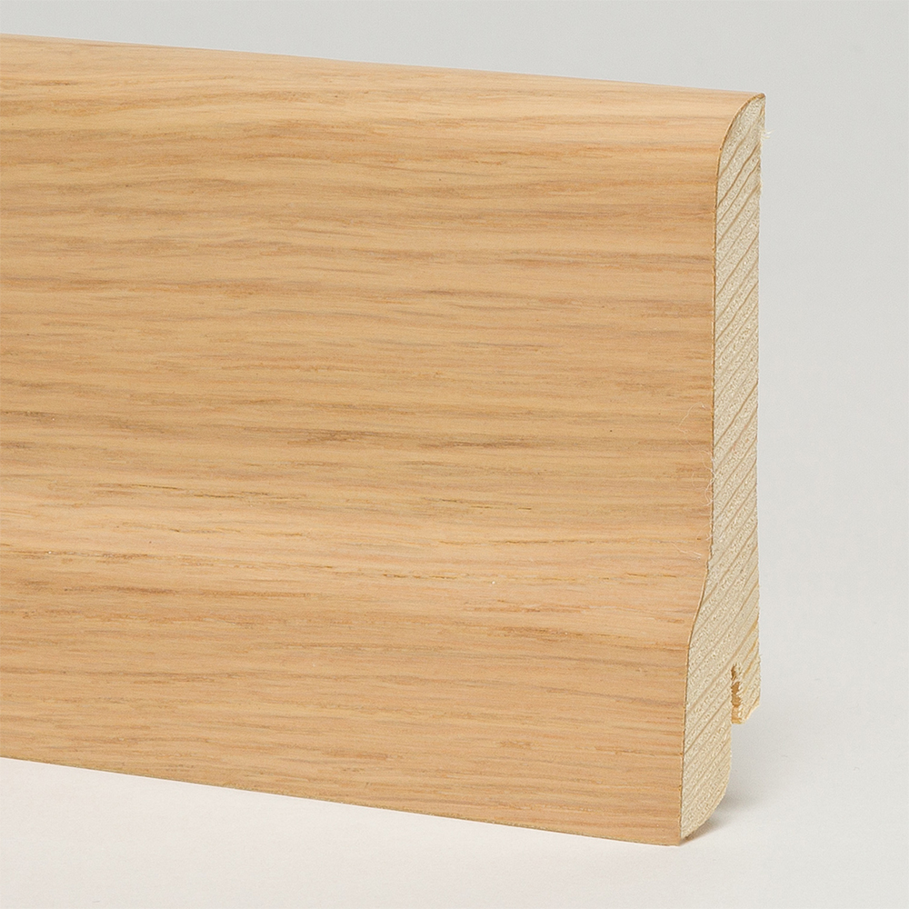 Плинтус деревянный Pedross дуб беленый 2500×80×20