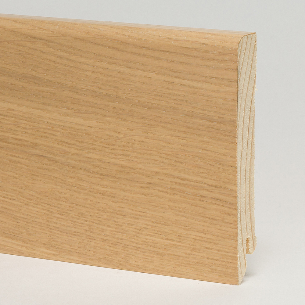 Плинтус деревянный Pedross дуб беленый 2500×95×15