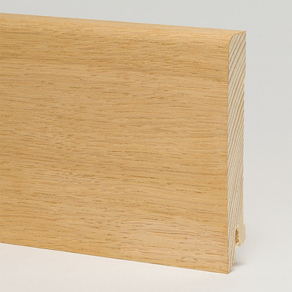 Плинтус деревянный Pedross Дуб без покрытия 2500×95×15