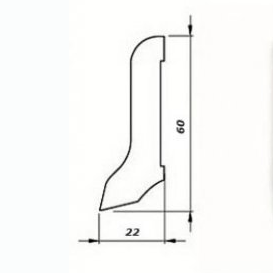 Плинтус деревянный Pedross дуб 2500×60×22