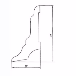 Плинтус деревянный Pedross дуб 2500×80×40