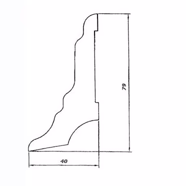 Плинтус деревянный Pedross дуб 2500×80×40