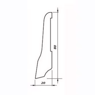 Плинтус деревянный Pedross дуб красный 2500×80×20