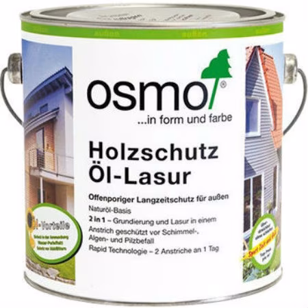 Защитное масло-лазурь для древесины Osmo Holz-Schutz Ol Lasur 729 Тёмно-зелёное 0,125 л