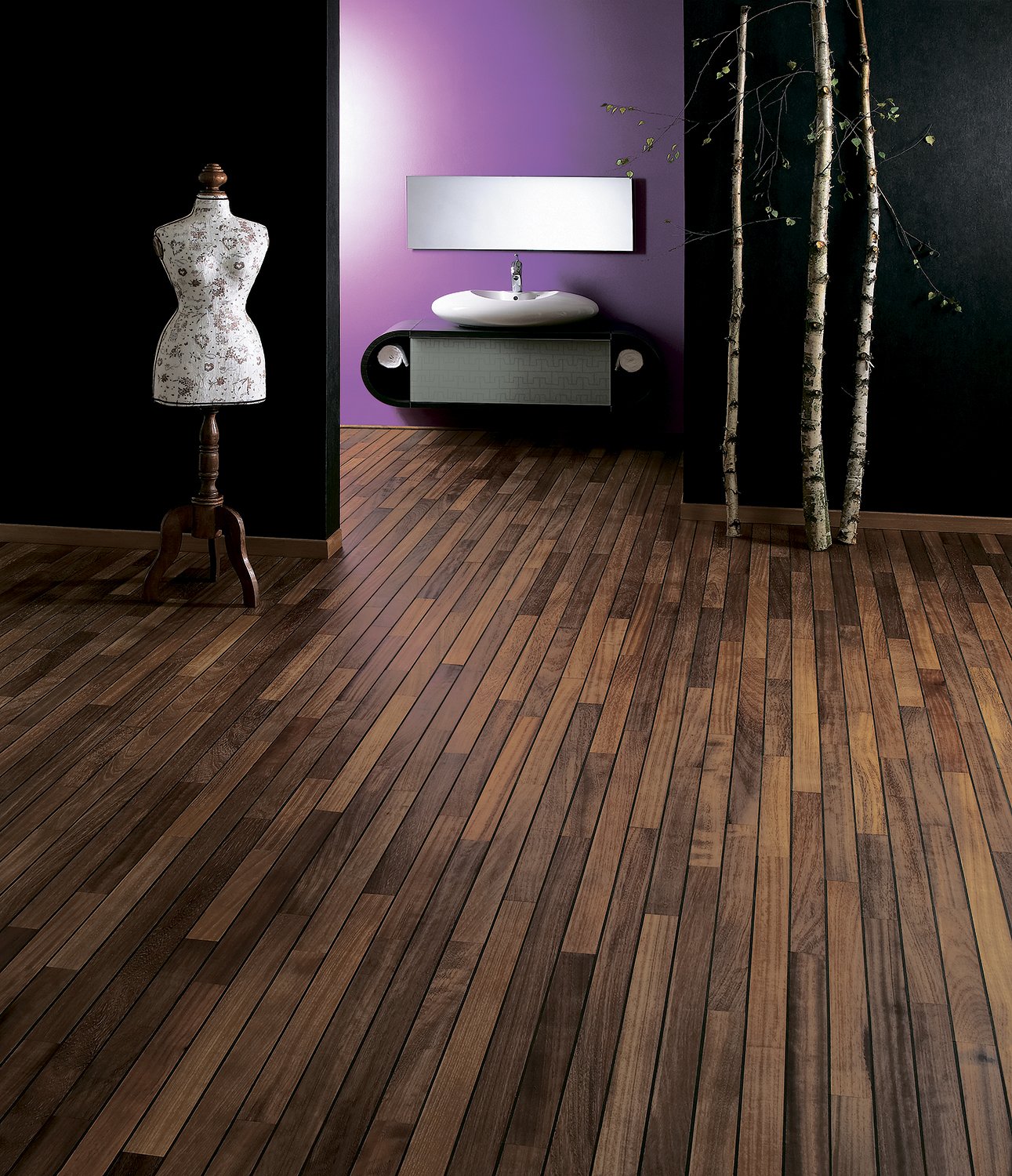 Паркет для влажных помещений Navylam+ ироко 300 – 1200×68×9