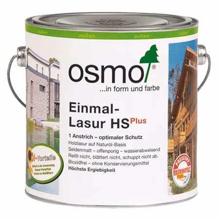 Однослойная лазурь Osmo Einmal-Lasur HS Plus 9235 Красный кедр 0,125 л