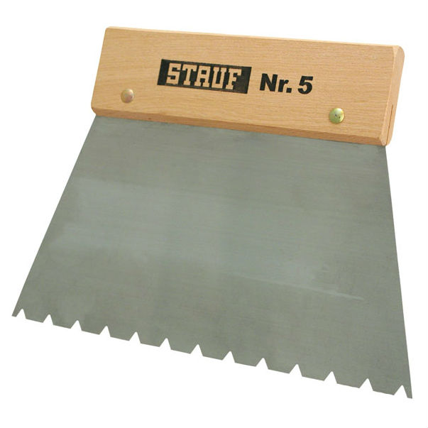 Шпатель зубчатый Stauf для паркетного клея №5