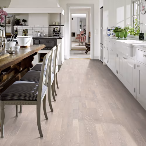 Паркетная доска Kahrs Гармония Дуб Известняк Limestone 153N0BEK0WKW240 Lively 2423×200×15