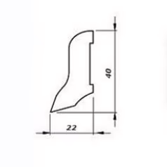 Плинтус деревянный Pedross дуб 2500×40×22