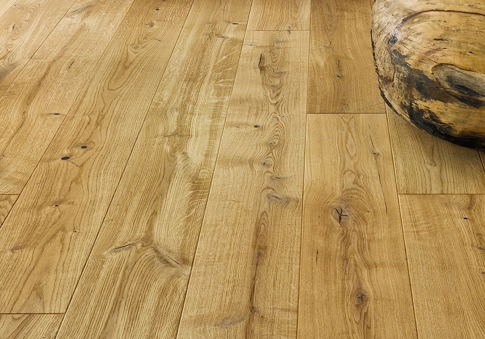 Паркетная доска Barlinek Pure Vintage Дуб Calvados Grande 2200×180×14 фото в интерьере