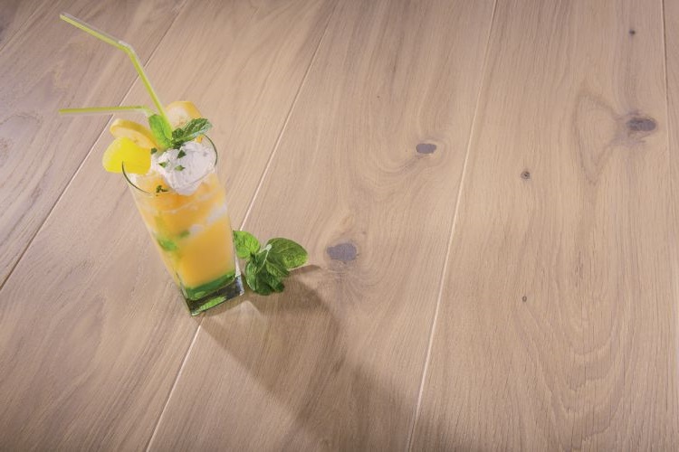 Паркетная доска Barlinek Tastes of Life дуб Banana Song Grande 2200×180×14 фото в интерьере