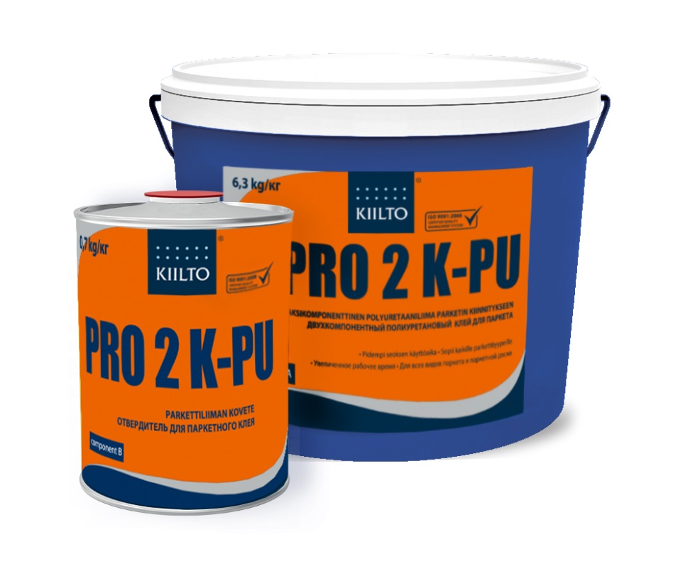 Клей для паркета Kiilto PRO 2KPU полиуретановый 7 кг