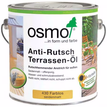 Антискользящее масло для террас Osmo Anti-Rutsch Terrassen 430 Бесцветное 0,125 л