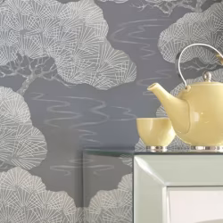 Обои Little Greene 20th Century Papers Pines - Silver Pine 0275PISILVE