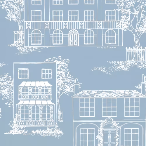 Обои Little Greene 20th Century Papers Hampstead - James Blue 0271HAJAMES
