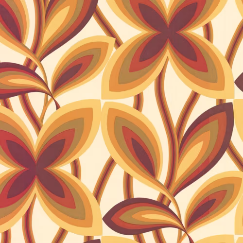 Обои Little Greene 20th Century Papers Starflower - Marigold 0280STMARIG