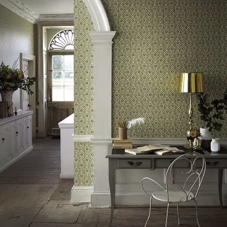 Обои Little Greene Revolution Papers Whitehall - Moutarde 0284WHMOUTA