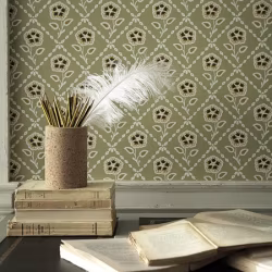 Обои Little Greene Revolution Papers Whitehall - Moutarde 0284WHMOUTA