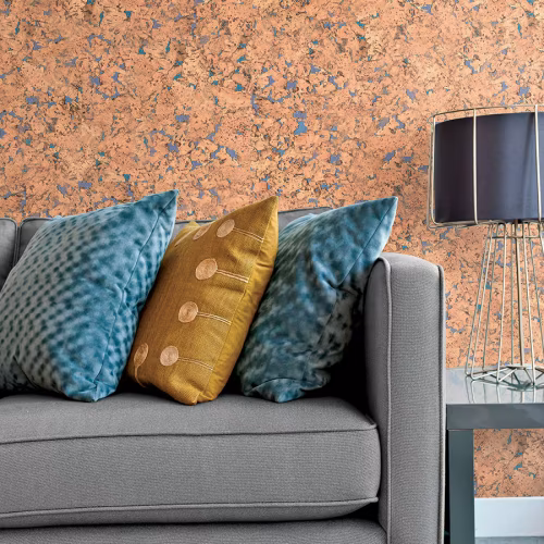 Пробковая стеновая панель Corkstyle Wall Design Monte Blue 600×300×3