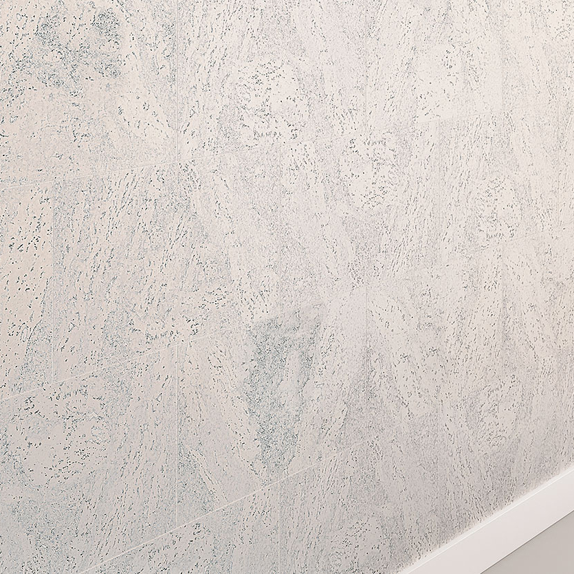 Пробковая стеновая панель Wicanders Dekwall Flores White RY07001 600×300×3