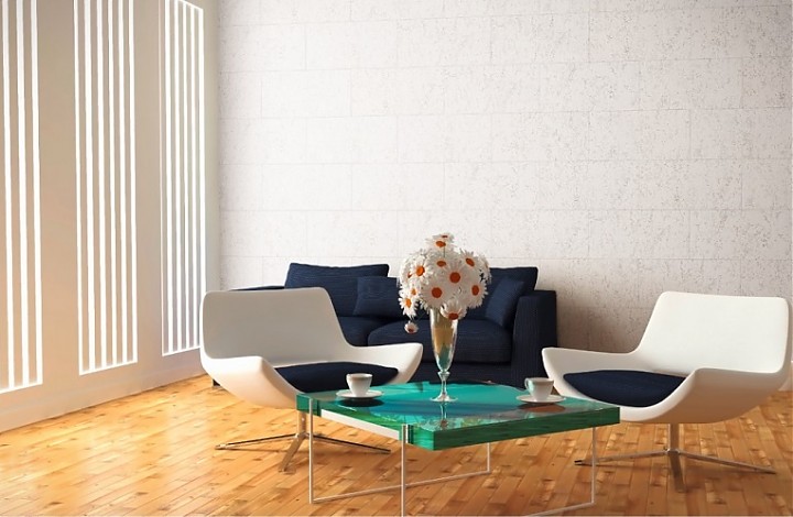 Пробковая стеновая панель Wicanders Dekwall Fiord exclusive RY19002 600×300×3 фото в интерьере