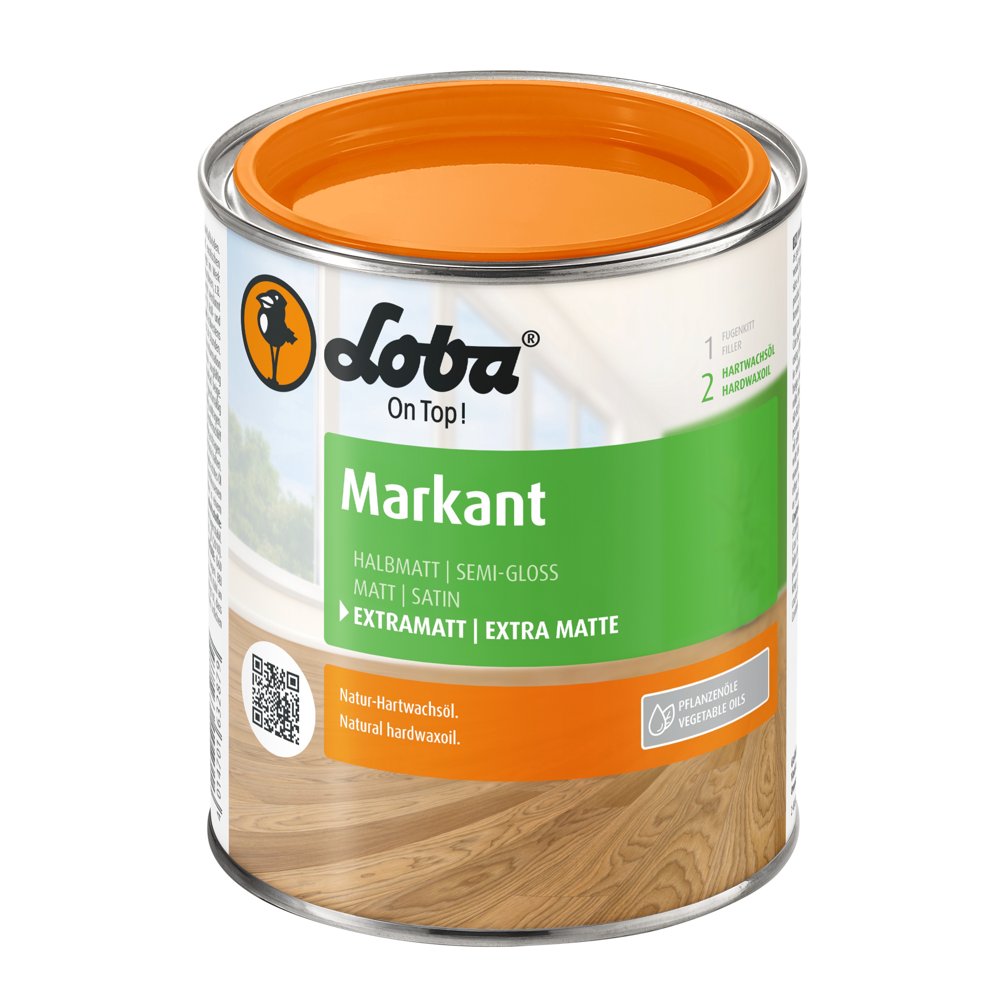 Масло с твердым воском Loba Markant Extra Matt прозрачное экстраматовое 0,75 л